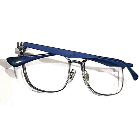 Ray Ban RB6421 3041 Blue Silver Metal Square Eyeglasses Frame 54-18 145 - Picture 7 of 10